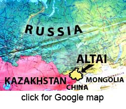 map showing Altai